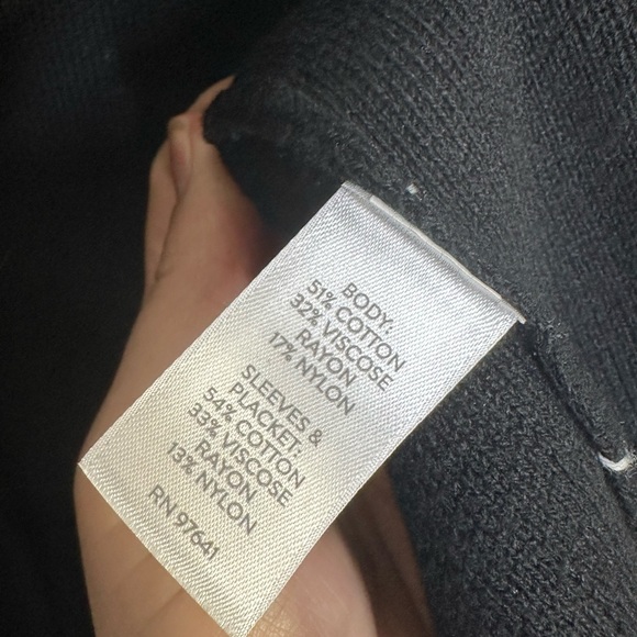 J.Jill Wearever Collection Black Sweater Blazer Jacket Soze Large - Picture 5 of 5